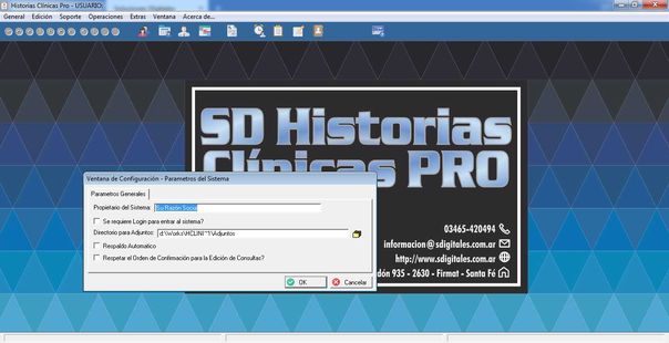 Historias Clinicas Pro - Configuracin