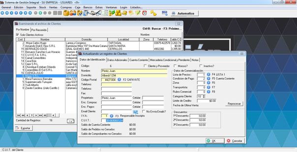 SD Gestion Medium - Ficha de Clientes