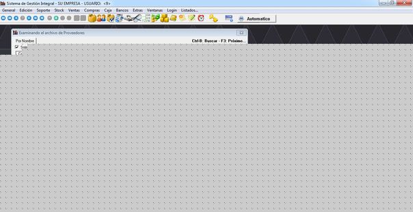 SD Gestion Medium - Ficha de Proveedores