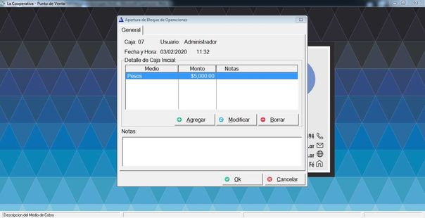 SD Gestion Medium S&uacute;per- Punto de Venta - Apertura
