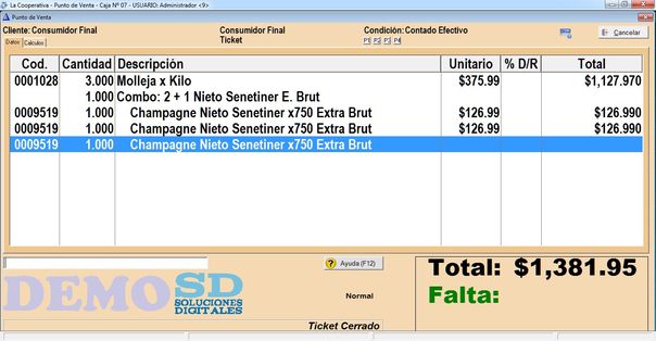 SD Gestion Medium S&uacute;per- Punto de Venta - Operacion