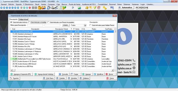 SD Gestion Medium S&uacute;per- Art&iacute;culos