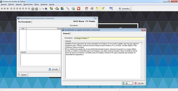 SD Gesti&oacute;n de Talleres - Ficha de Averias y Soluciones